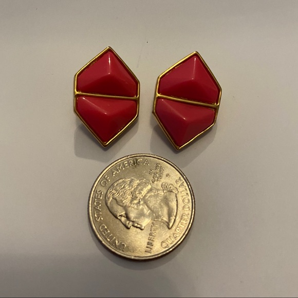 Clip on retro earrings - Picture 2 of 4